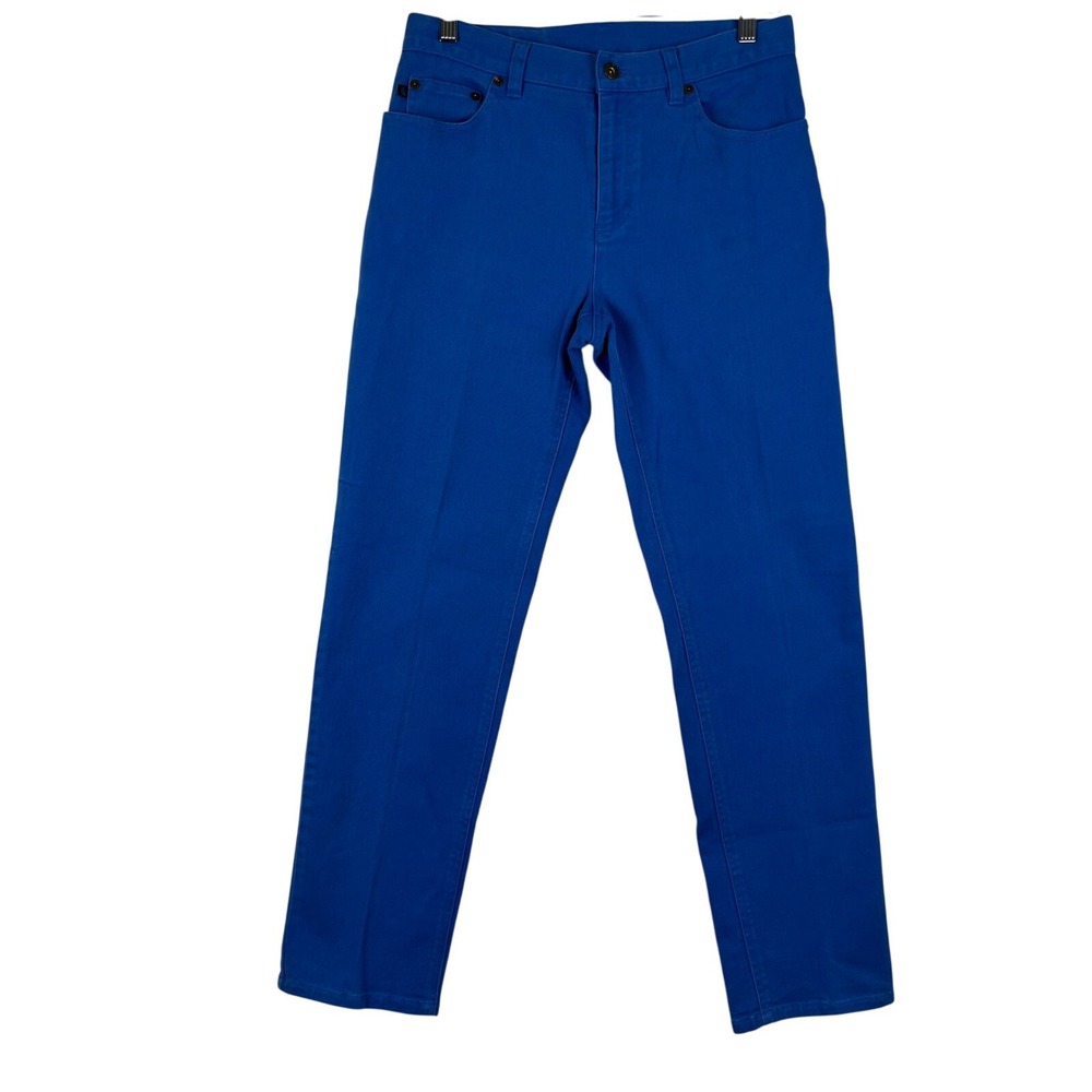 Ralph Lauren Jeans Co. Womens 6 Bright Blue Skinny Straight Stretch Denim